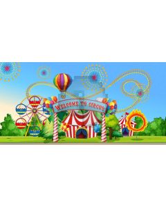 Circus Tree Grassland Computer Printed Dance Recital Scenic Backdrop ACP-1274