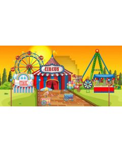 Circus Windmill Computer Printed Dance Recital Scenic Backdrop ACP-1275