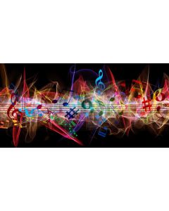 Stage Music Colors Computer Printed Dance Recital Scenic Backdrop ACP-1291