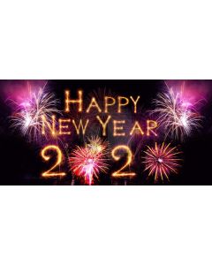 Happy New Year 2020 Computer Printed Dance Recital Scenic Backdrop ACP-1293