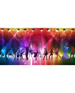 Dancers Footlights Computer Printed Dance Recital Scenic Backdrop ACP-1298