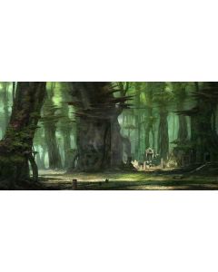 Silent Forest Computer Printed Dance Recital Scenic Backdrop ACP-131