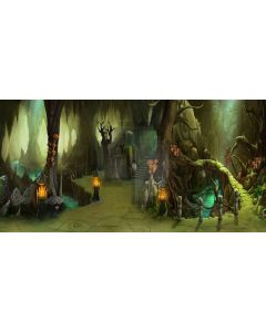 terror tree Computer Printed Dance Recital Scenic Backdrop ACP-205
