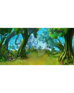 forest park Computer Printed Dance Recital Scenic Backdrop ACP-208