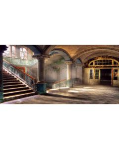 retro hall Computer Printed Dance Recital Scenic Backdrop ACP-021