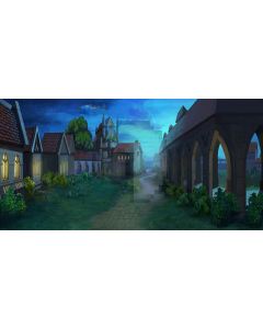 villa areas Computer Printed Dance Recital Scenic Backdrop ACP-222