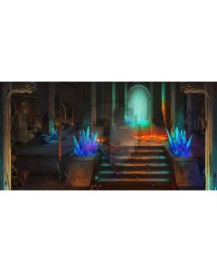 Flame place Computer Printed Dance Recital Scenic Backdrop ACP-229