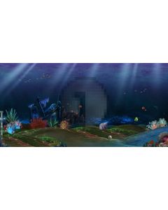Deep-sea Computer Printed Dance Recital Scenic Backdrop ACP-236