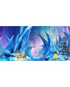 ice pillar Computer Printed Dance Recital Scenic Backdrop ACP-252