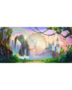 beautiful fairyland Computer Printed Dance Recital Scenic Backdrop ACP-276