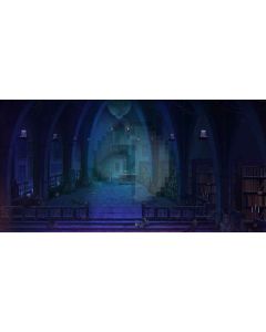 dark house Computer Printed Dance Recital Scenic Backdrop ACP-292