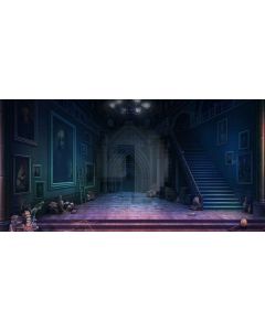 mysterious home Computer Printed Dance Recital Scenic Backdrop ACP-294