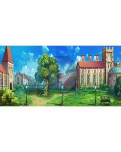 country house Computer Printed Dance Recital Scenic Backdrop ACP-301
