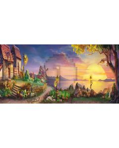 beautiful scenery Computer Printed Dance Recital Scenic Backdrop ACP-320