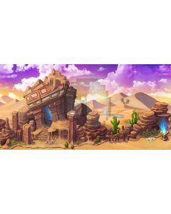 Desert architecture Computer Printed Dance Recital Scenic Backdrop ACP-324