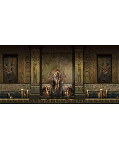 egyptian architecture Computer Printed Dance Recital Scenic Backdrop ACP-331