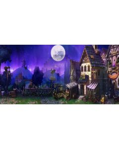 dark sky Computer Printed Dance Recital Scenic Backdrop ACP-341