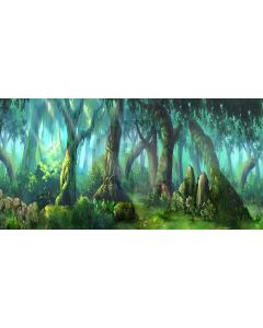 forest story Computer Printed Dance Recital Scenic Backdrop ACP-359