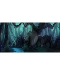 sturdy tree Computer Printed Dance Recital Scenic Backdrop ACP-363