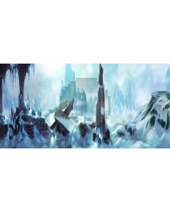 ice mountain Computer Printed Dance Recital Scenic Backdrop ACP-368