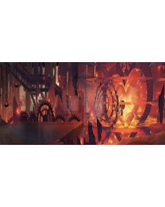 Red Zone Computer Printed Dance Recital Scenic Backdrop ACP-378