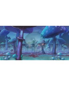mushroom area Computer Printed Dance Recital Scenic Backdrop ACP-391