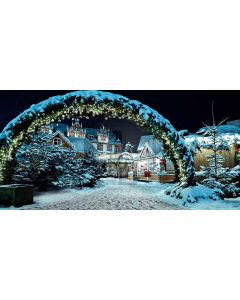 Santa Ville Computer Printed Dance Recital Scenic Backdrop ACP-396