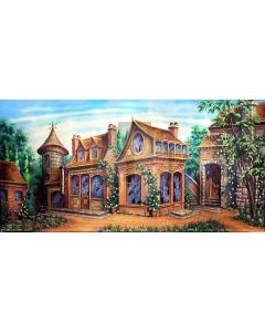 The rich house Computer Printed Dance Recital Scenic Backdrop ACP-404