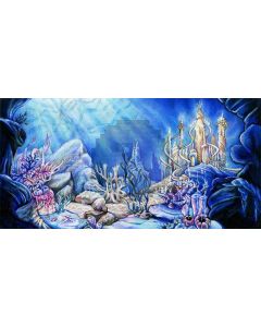 sea story Computer Printed Dance Recital Scenic Backdrop ACP-406