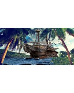 wind and waves Computer Printed Dance Recital Scenic Backdrop ACP-415