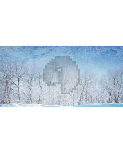 snow cedar Computer Printed Dance Recital Scenic Backdrop ACP-427