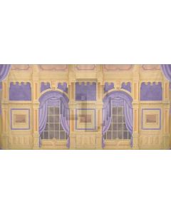Simple  building Computer Printed Dance Recital Scenic Backdrop ACP-431