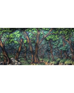 bushy forest Computer Printed Dance Recital Scenic Backdrop ACP-434