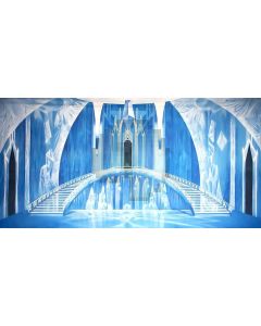 Ice Castle Computer Printed Dance Recital Scenic Backdrop ACP-435