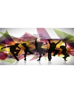 dance party Computer Printed Dance Recital Scenic Backdrop ACP-437