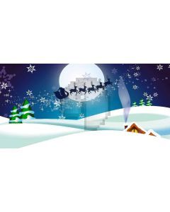 Flying deer Computer Printed Dance Recital Scenic Backdrop ACP-463