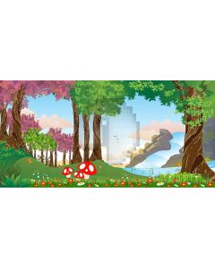 Forest Trip Computer Printed Dance Recital Scenic Backdrop ACP-467