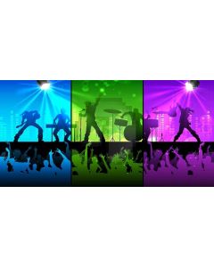 rock musician Computer Printed Dance Recital Scenic Backdrop ACP-479
