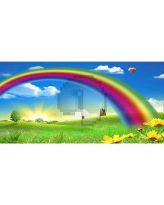 rainbow day Computer Printed Dance Recital Scenic Backdrop ACP-047
