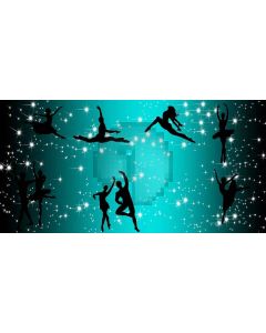 Ballet dancer Computer Printed Dance Recital Scenic Backdrop ACP-483