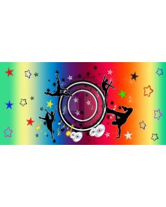 dancer party Computer Printed Dance Recital Scenic Backdrop ACP-493