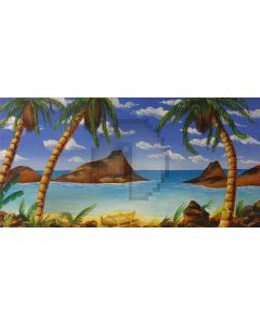 Happy Hawaii Computer Printed Dance Recital Scenic Backdrop ACP-500