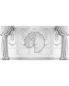 Dim Curtain Bird Computer Printed Dance Recital Scenic Backdrop ACP-527