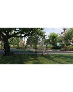 Tree Flower Bench Computer Printed Dance Recital Scenic Backdrop ACP-529