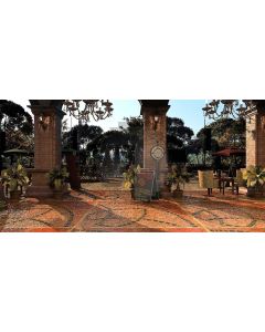 Tree Table Chair Pot Plant Advertising Board Computer Printed Dance Recital Scenic Backdrop ACP-536