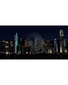 Night Building Advertising Board Computer Printed Dance Recital Scenic Backdrop ACP-538
