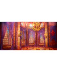Warm Curtain Candle Ceiling Window Computer Printed Dance Recital Scenic Backdrop ACP-548