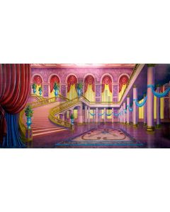 Arch Curtain Stairs Carpet Computer Printed Dance Recital Scenic Backdrop ACP-554