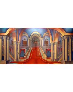 Arch Pillar Curtain Stairs Computer Printed Dance Recital Scenic Backdrop ACP-557