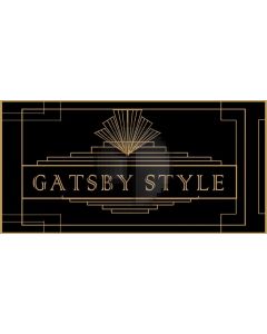 Gatsby Style Figure Computer Printed Dance Recital Scenic Backdrop ACP-561